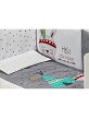 3 Pcs Set Cot Bed 60X120 (Quilt+Bumper+Pillow) - Jersey - Mod. Tipi Oso - Gray