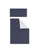 Crib In X In White Beech + Bedding + Garment + Mattress - Mod. Universo - Navy Blue