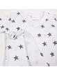 Set 5 Pcs(Shirt+Pants+Gloves+Bib+Socks)For New Born (0-6Months)-100%Cotton-Mod. Estrellas - Gray
