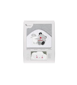 Bath Cape Friends Grey with GIFT White Cloud Night Lamp