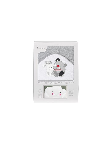 Bath Cape Friends Grey with GIFT White Cloud Night Lamp