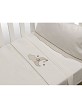 3 Pcs Bedding Cot60X120(Sheet152X102+Fitted S.120X60X12+Case60X30)+Lamp-Cotton-Mod. Nube-Beige