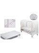 Lovely premium Cradle with Mattress, set of sheets Pink Cloud Moond and Star night lamp gift